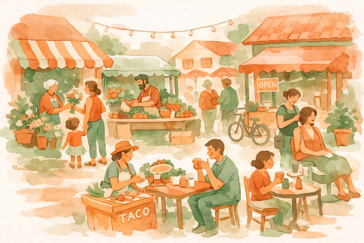 Local marketplace with diverse vendors